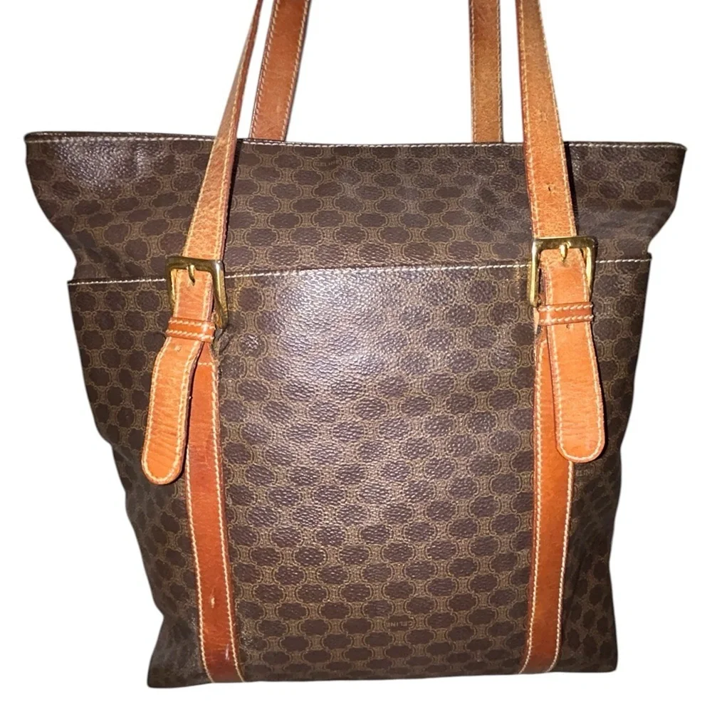 GUC Celine Triomphe Leather shoulder bag - Picture 2 of 16